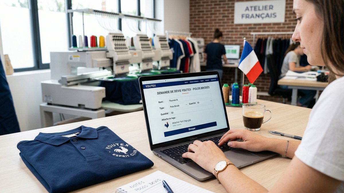Comment obtenir un devis rapide pour vos polos brodés chez Youtex ? 👕 