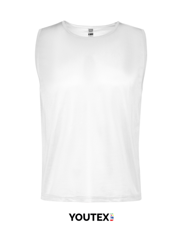 Chasuble sports collectifs personnalisable blanc