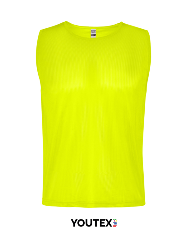 Chasuble sports collectifs personnalisable jaune