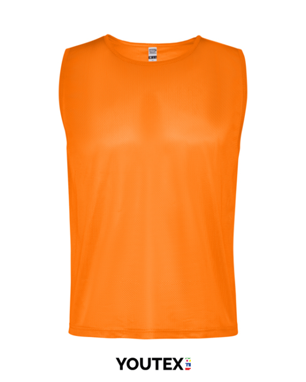Chasuble sports collectifs personnalisable orange