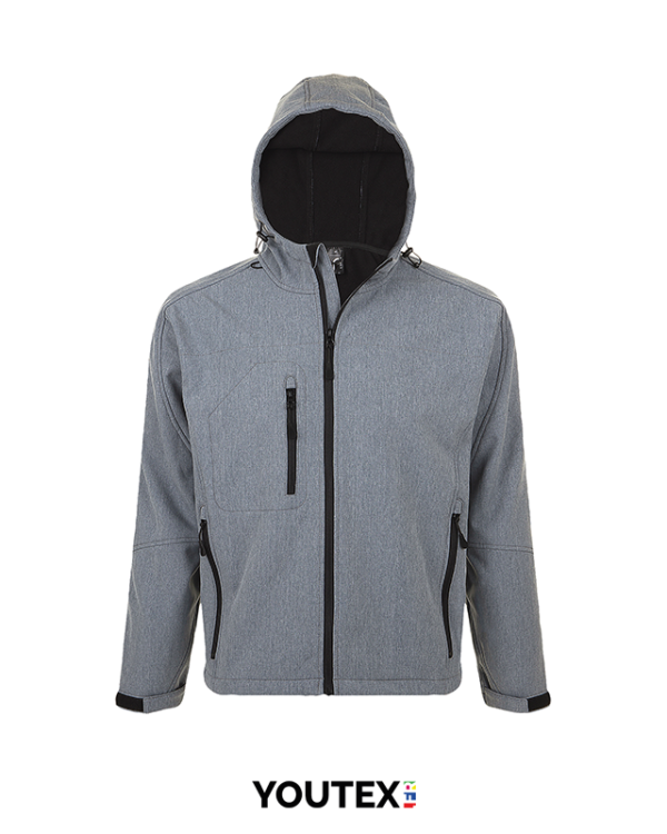 SOFTSHELL REPLAY personnalisable gris
